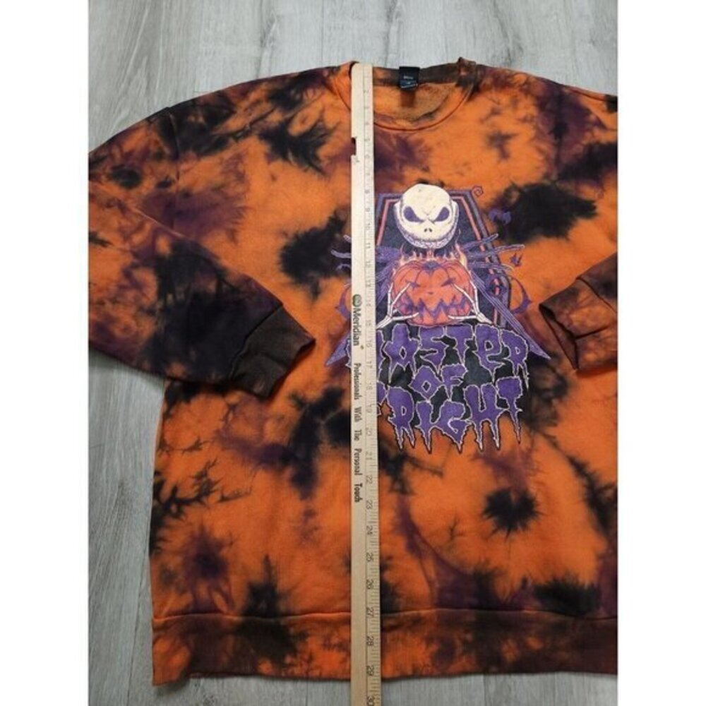 Nightmare Before Christmas Jack Skellington Pumpkin Sweatshirt Disney Mens Large - Picture 9 of 9